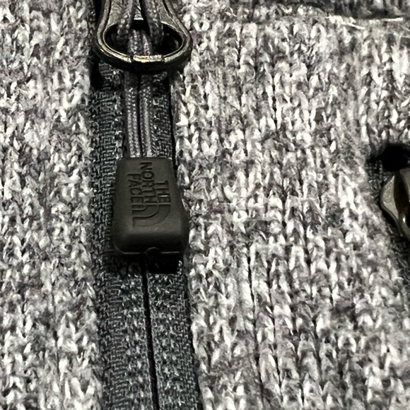 The North Face Gray 1/4 Zip Up Fleece Coat Outwear Coat Jacket Men's XL - Picture 8 of 10